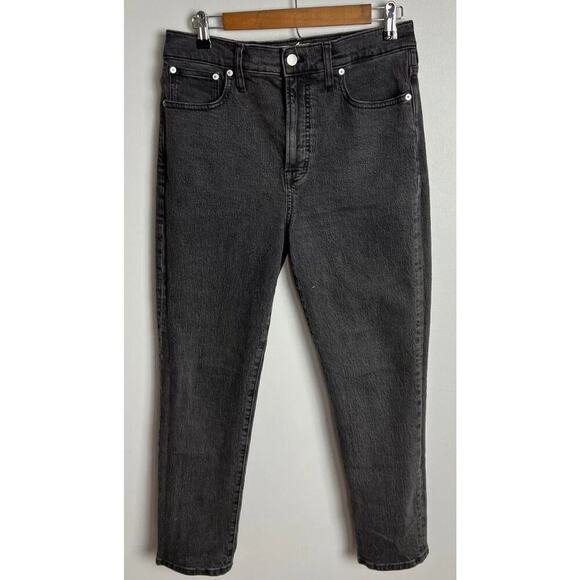 Madewell The Perfect Vintage Jean Black Lunar Wash Size 29 High Rise Straight Wm